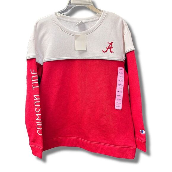 Champion Women's Alabama Crimson Tide Sweatshirt Red Size S - Picture 1 of 8